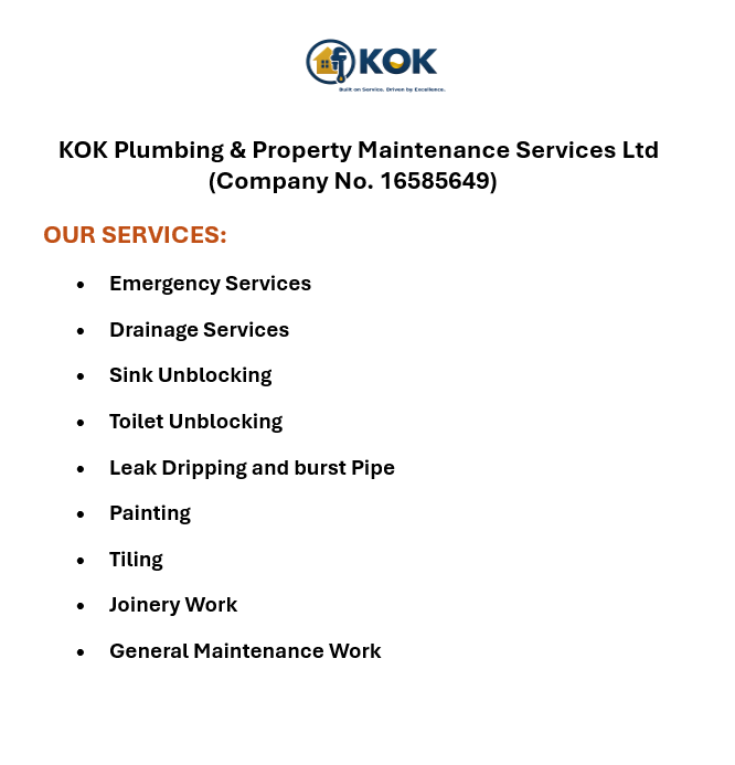 Plumbing Services Description